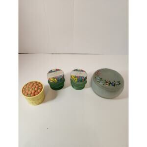 Vintage Avon Cream Sachet Lot – Hawaiian White Ginger, Pretty Peach & Powder Jar